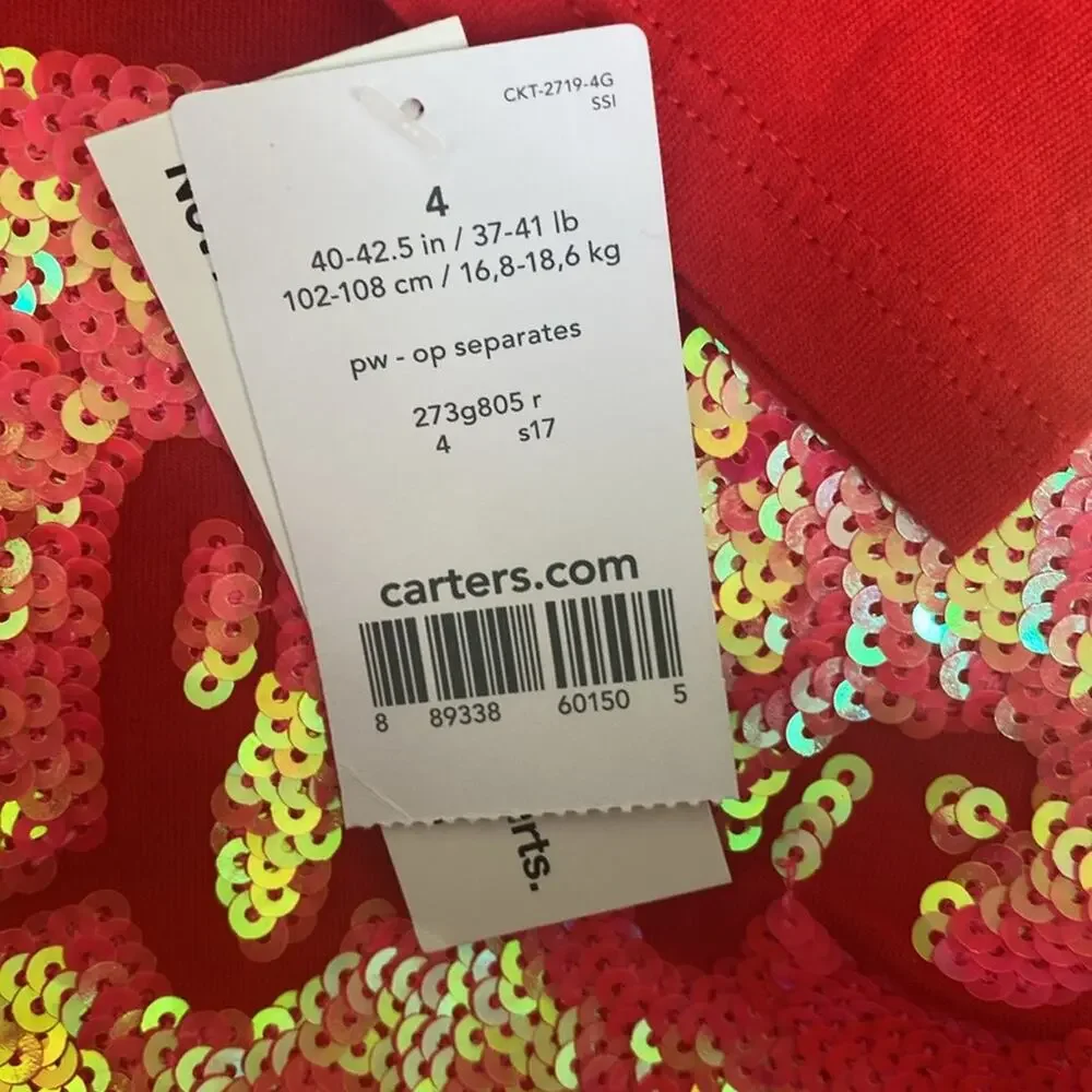 Carter’s Sequin Love Heart Shirt